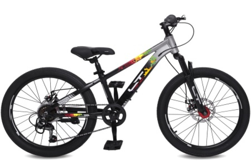 Велосипед 22" LTBIKE SKILL, алюминий, рама 11", 6-ск, черный/серебристый