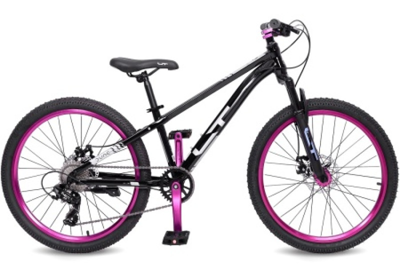 Велосипед 24" LTBIKE DUNE, сталь, рама 12,5", 8-ск, черный