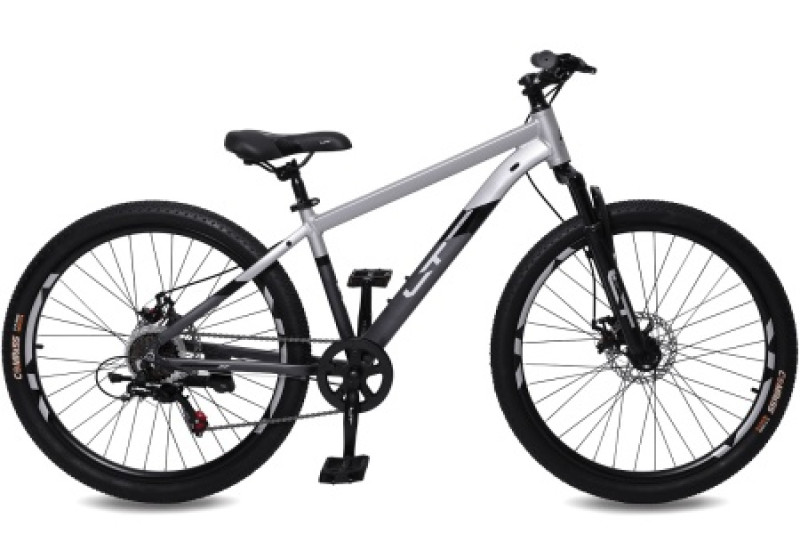 Велосипед 26" LTBIKE BULLET, алюминий, рама 15", 7-ск, диск, т.серый/серый
